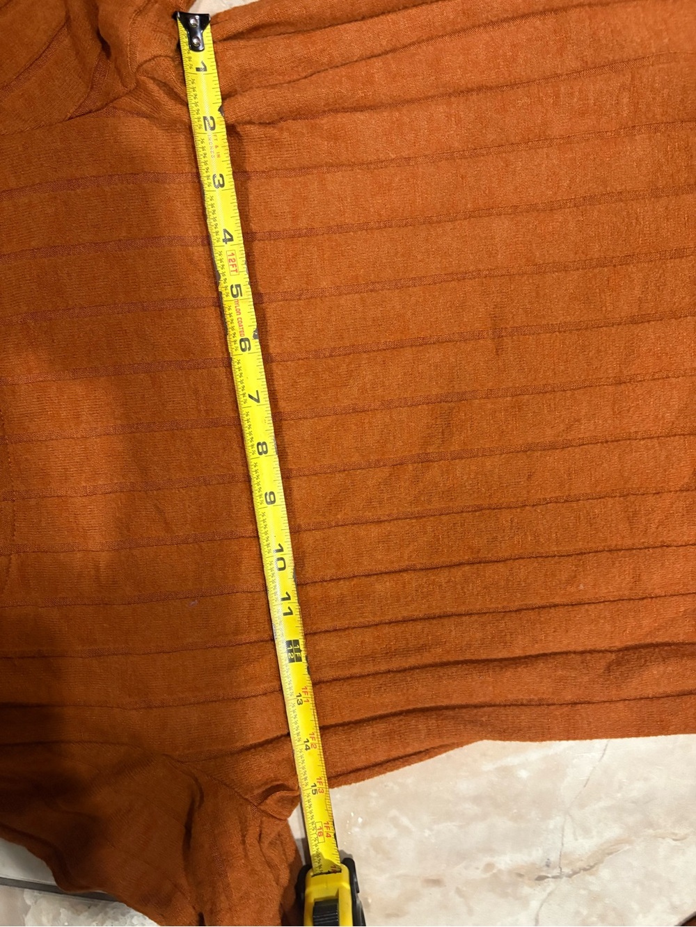 Pilcro Women's Rust Ribbed Sweater - Picture 8 of 9